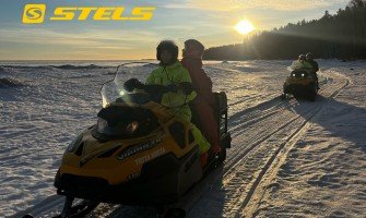 Экспедиция в Карелию на снегоходах Stels.